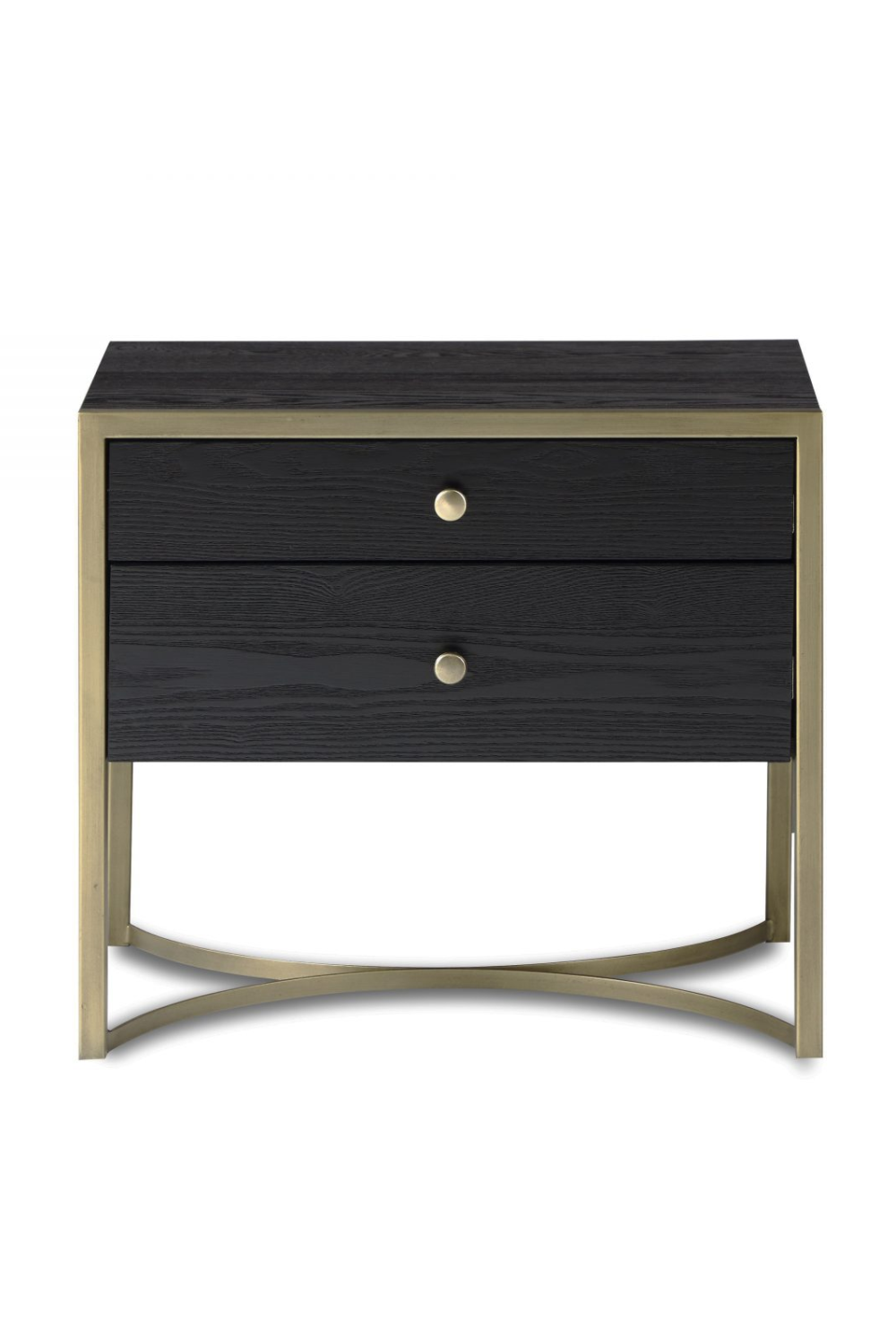 2-Drawer Brass Bedside Table | Liang & Eimil Rivoli | Oroatrade.com