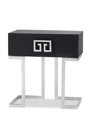 Rectangular Silver Bedside Table | Liang & Eimil Nobbu | Oroa.com