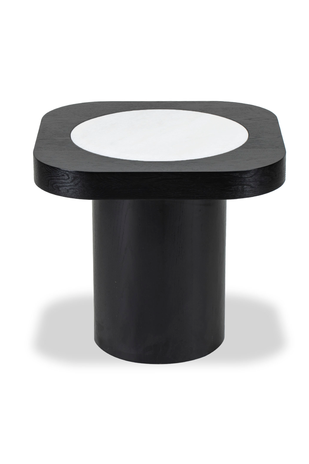 Black Ash Pedestal Side Table | Liang & Eimil Mythos | OROA