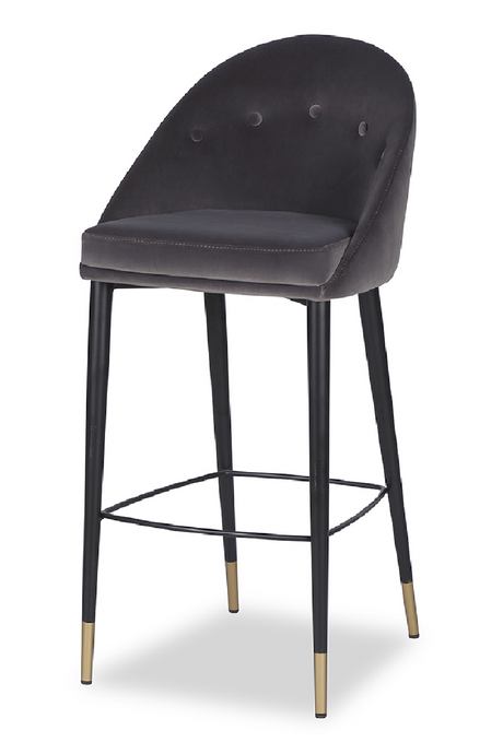 Gray Velvet Barstool | Liang & Eimil Arden | Oroa.com