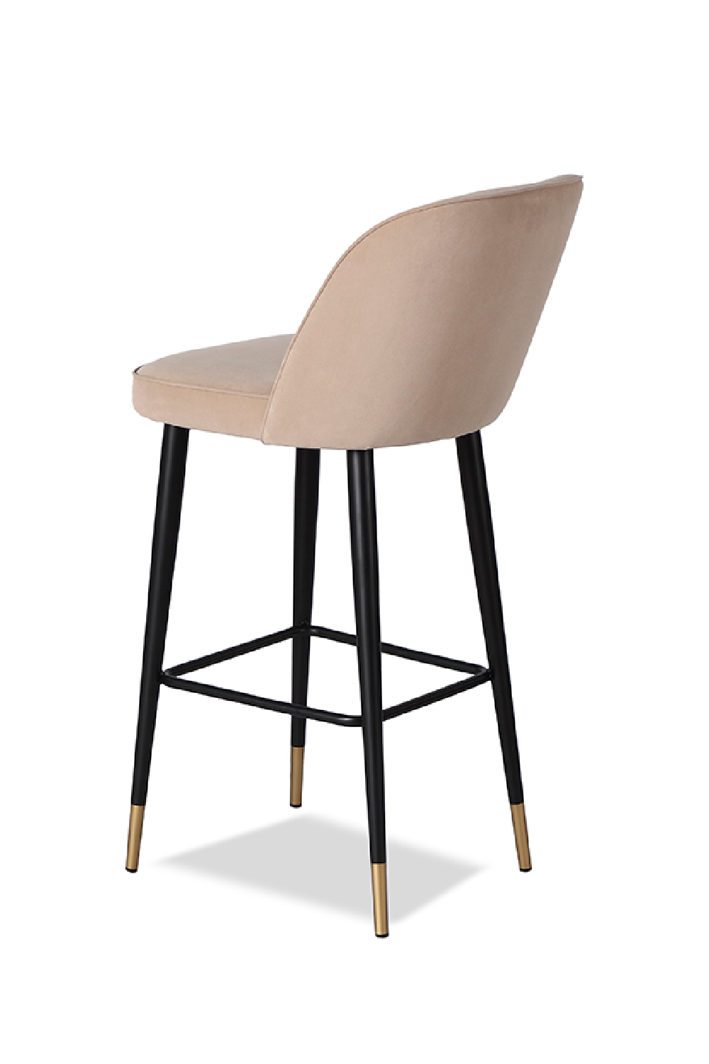 Beige Velvet Barstool | Liang & Eimil Jersey | Oroa.com