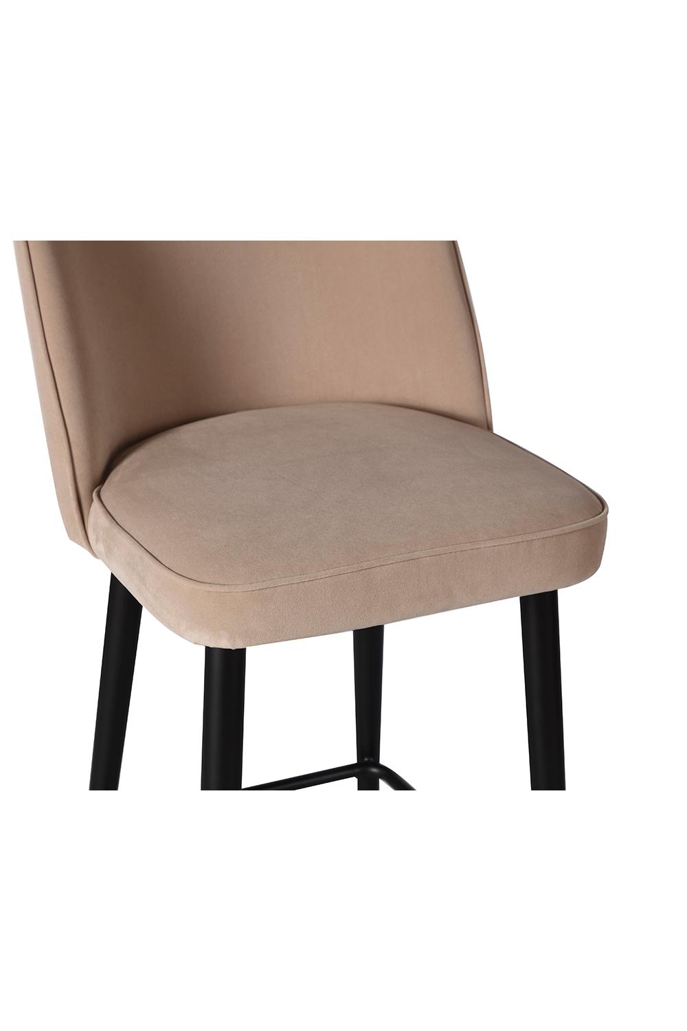 Beige Velvet Barstool | Liang & Eimil Jersey | Oroa.com