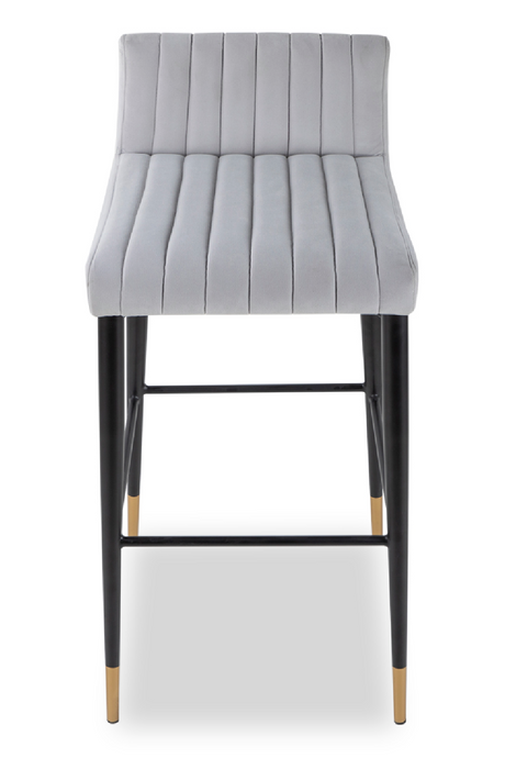 Gray Velvet Barstool | Liang & Eimil Coltrane | Oroa.com