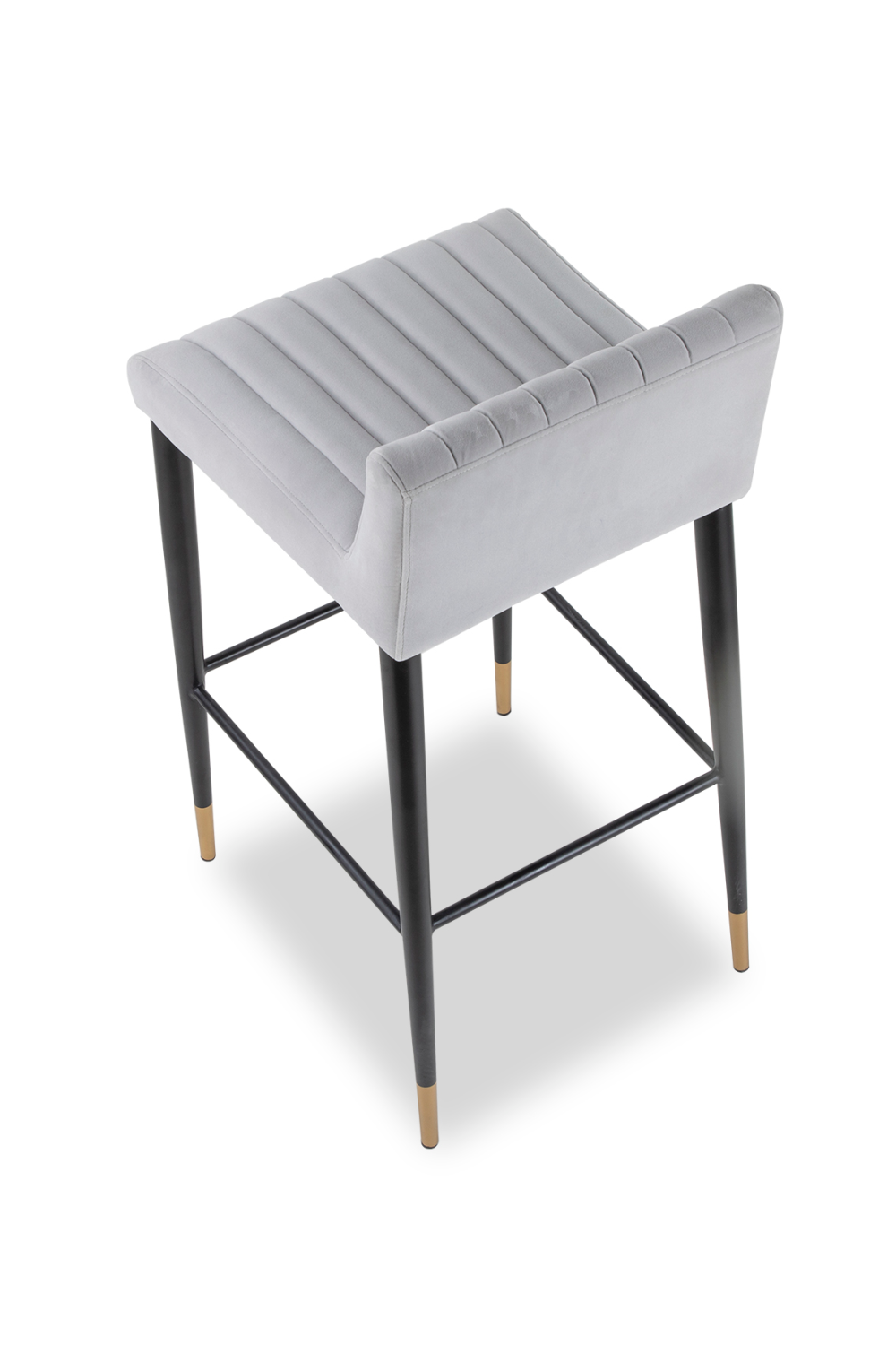 Gray Velvet Barstool | Liang & Eimil Coltrane | Oroa.com