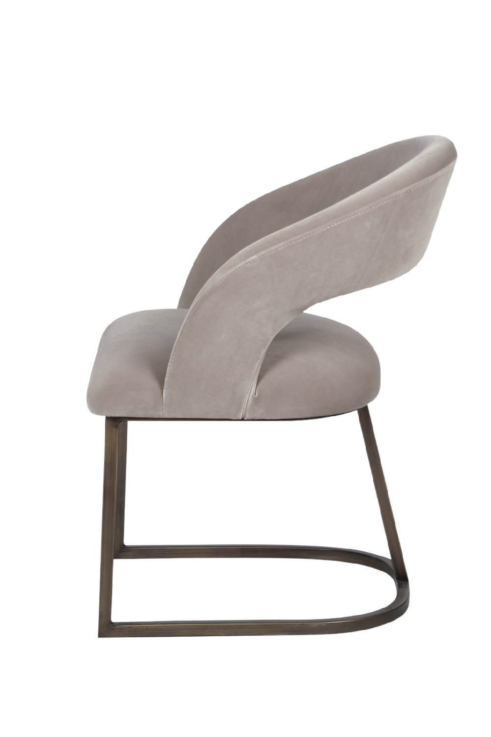 Mink Velvet Upholstered Dining Chair | Liang & Eimil Alfie | Oroa.com