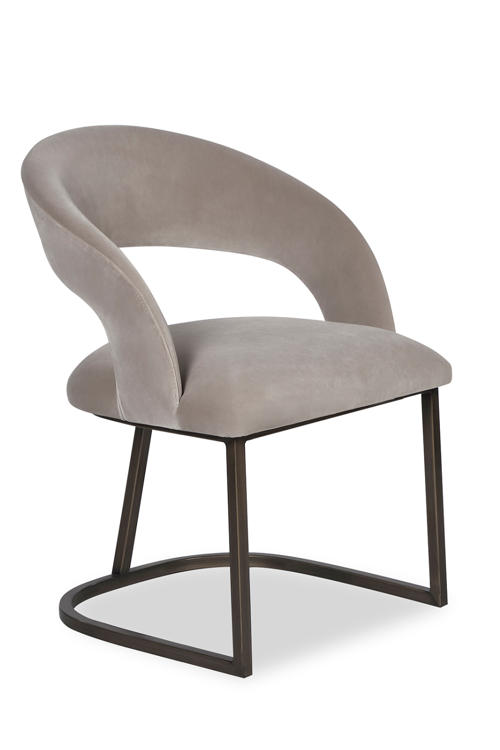 Mink Velvet Upholstered Dining Chair | Liang & Eimil Alfie | Oroa.com