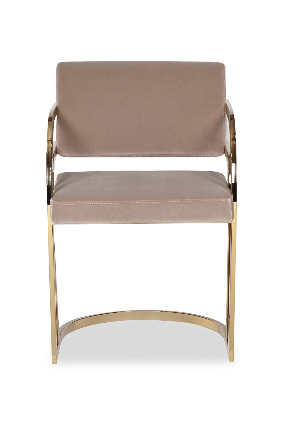 Brass Framed Mink Velvet Dining Chair | Liang & Eimil Dylan | Oroa.com