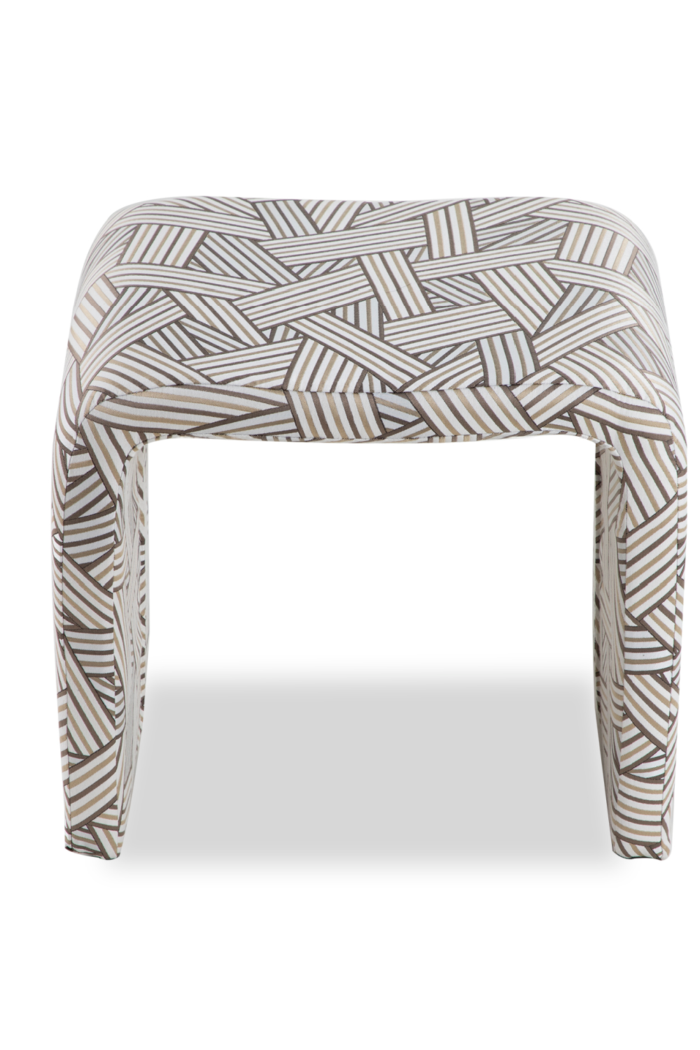 Beige Geometric Low Stool | Liang & Eimil Mahak | Oroa.com