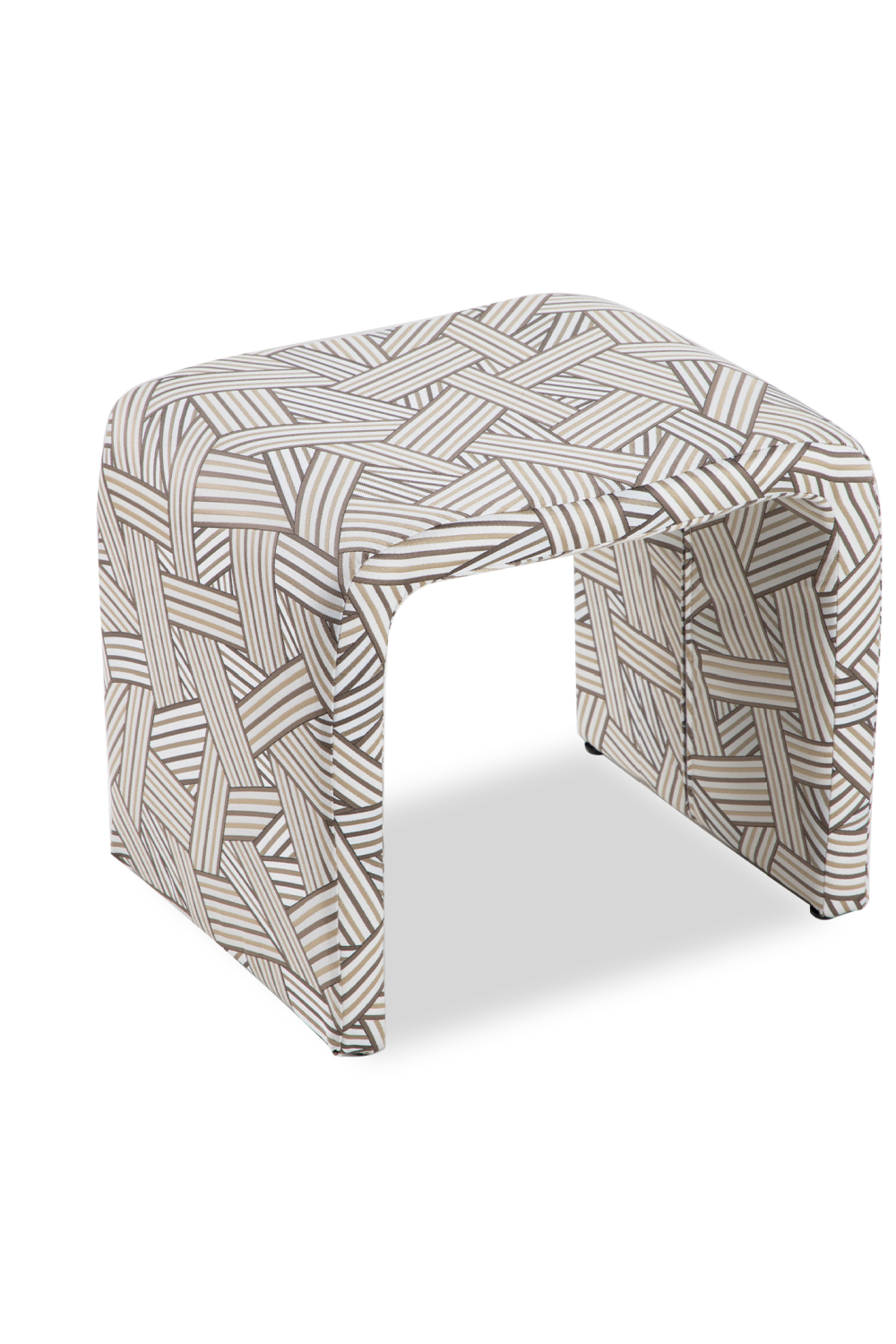 Beige Geometric Low Stool | Liang & Eimil Mahak | Oroa.com