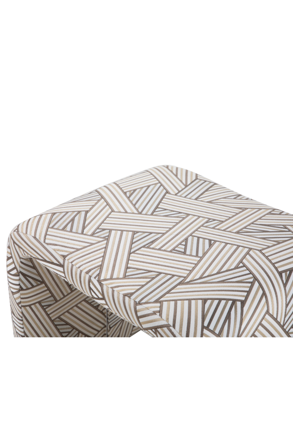 Beige Geometric Low Stool | Liang & Eimil Mahak | Oroa.com