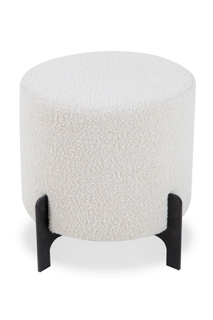 White Bouclé Round Stool | Liang & Eimil Koldrum | OROA