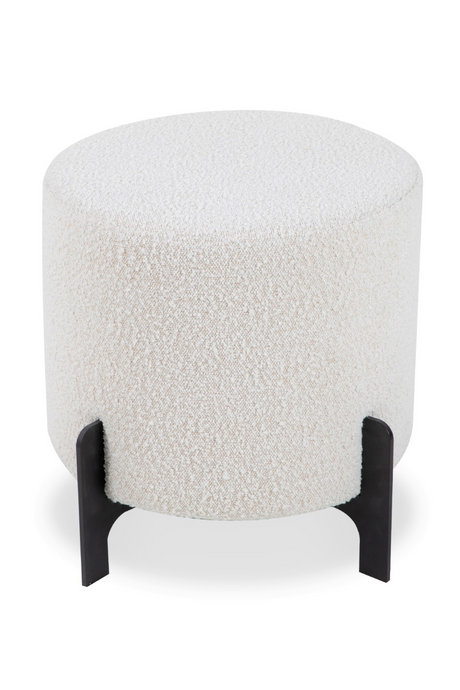 White Bouclé Round Stool | Liang & Eimil Koldrum | OROA