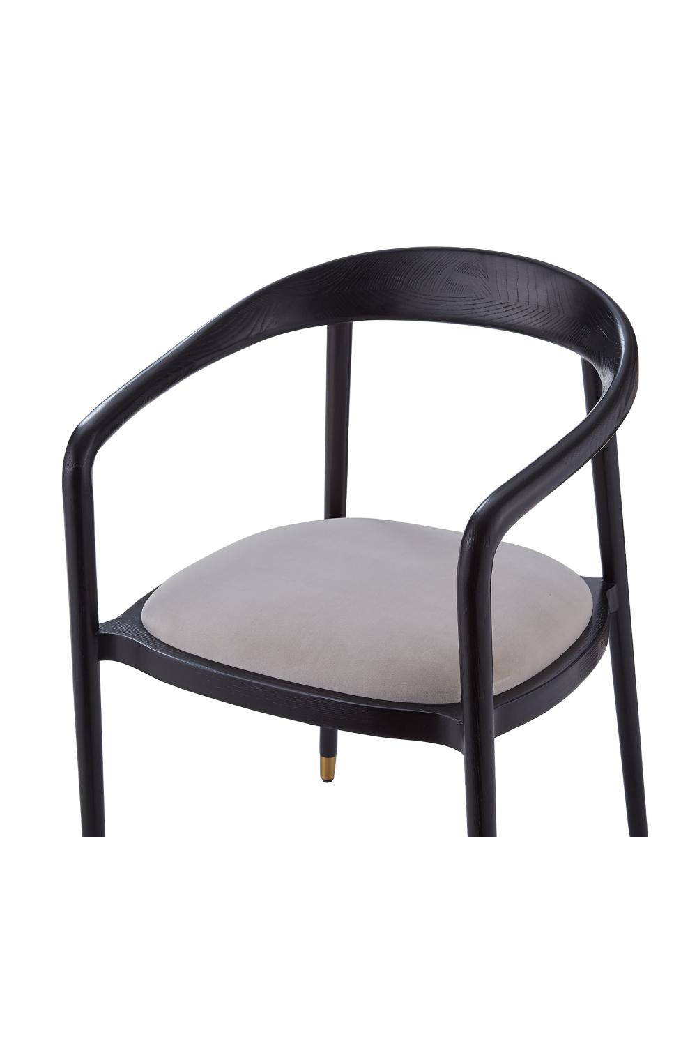 Curved Back Ash Gray Dining Chair | Liang & Eimil Fluid | OROA