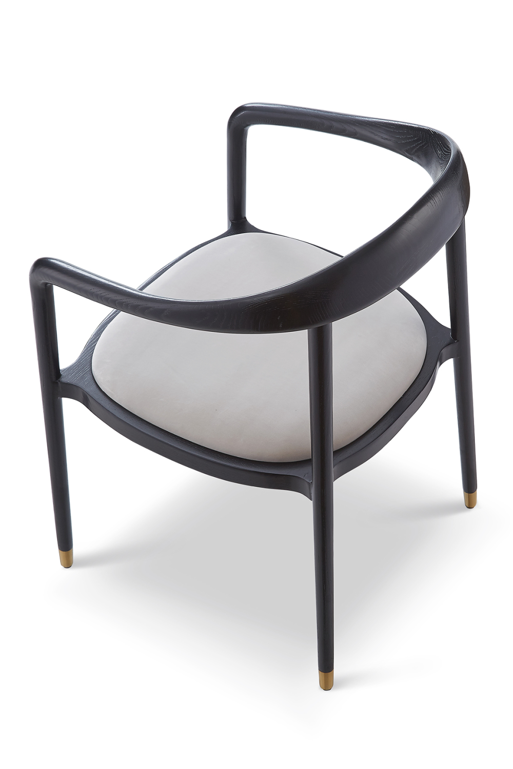 Curved Back Ash Gray Dining Chair | Liang & Eimil Fluid | OROA