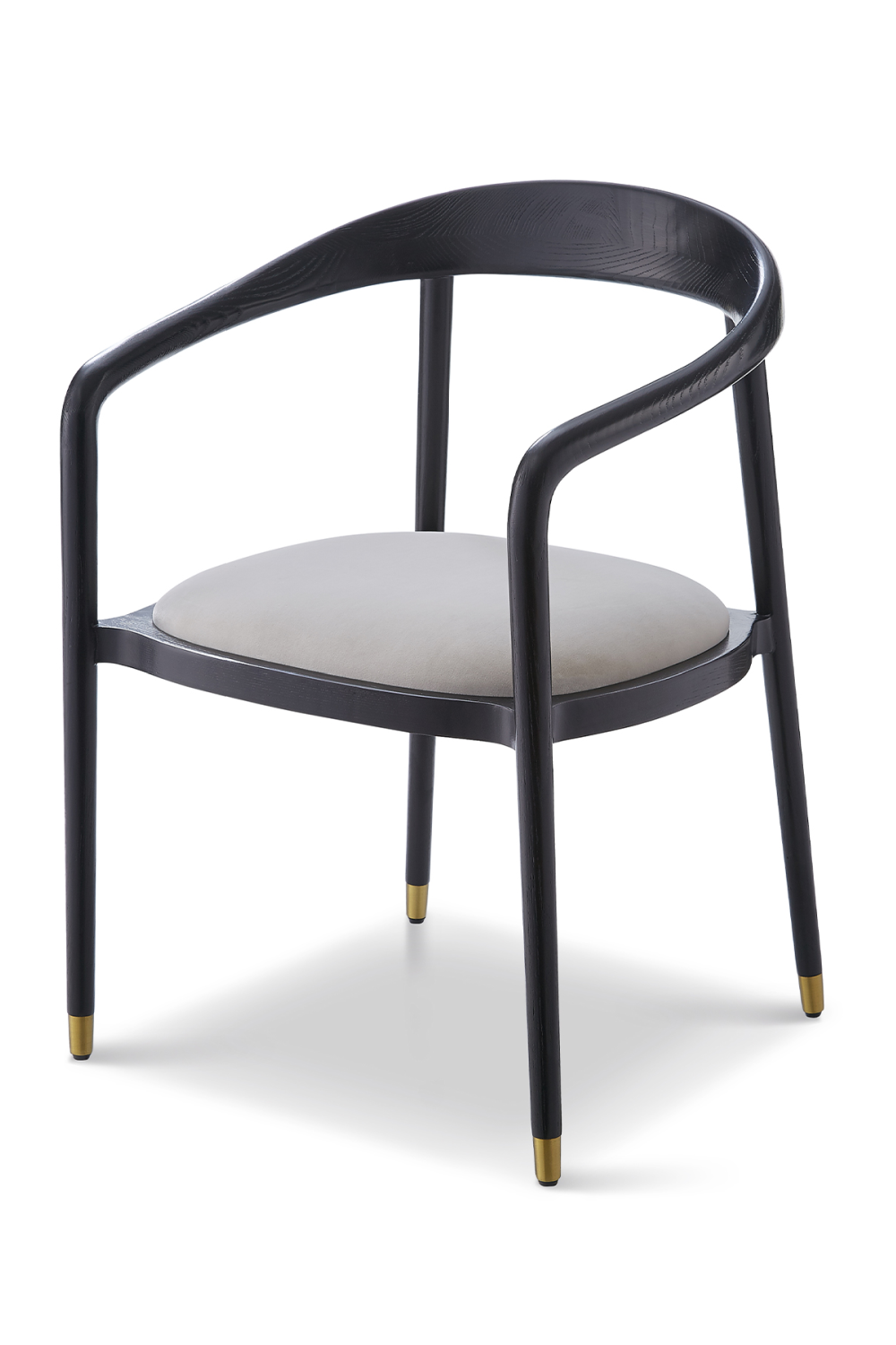 Curved Back Ash Gray Dining Chair | Liang & Eimil Fluid | OROA