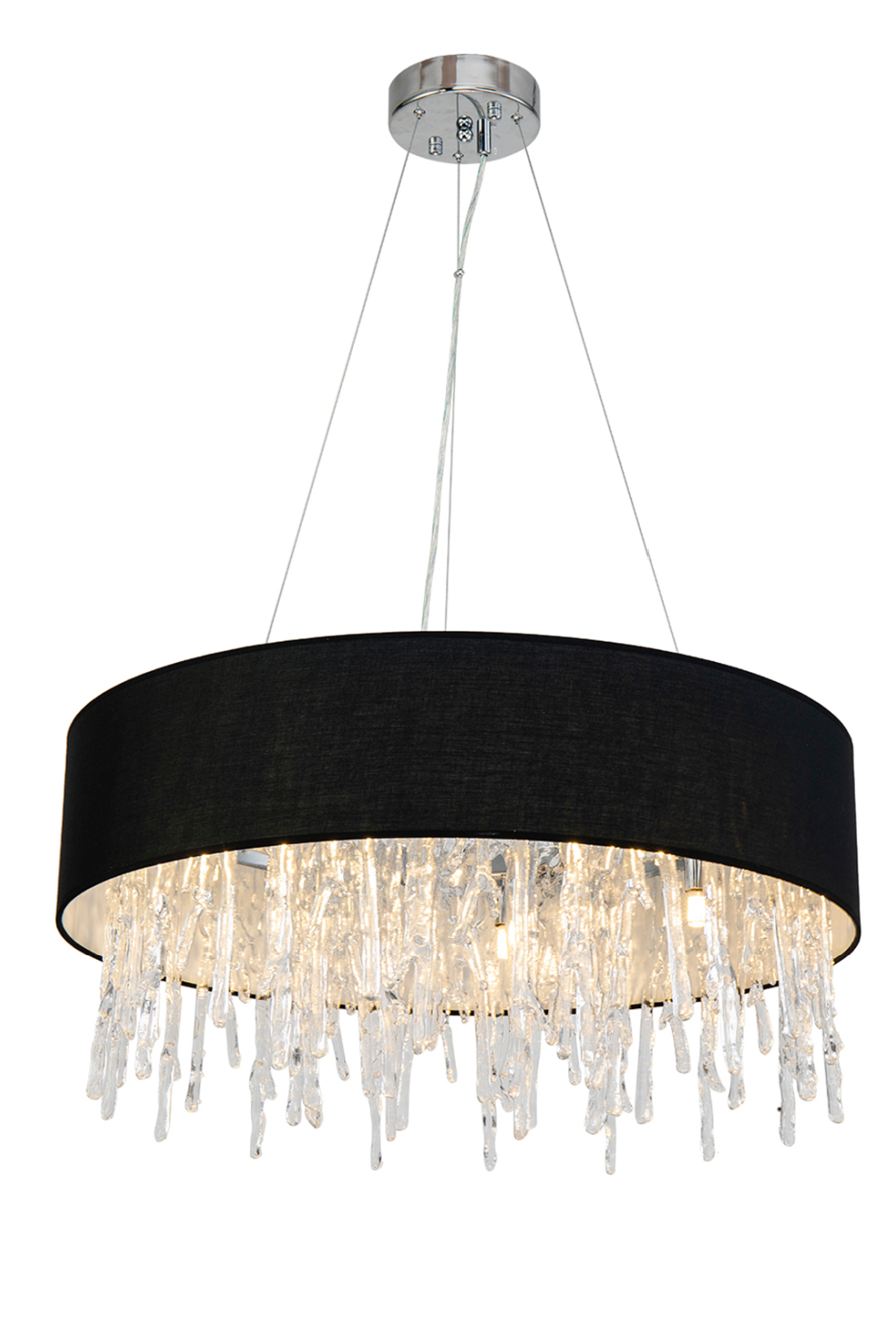 Black Fabric Shade Chandelier | Liang & Eimil Dumas | Oroa.com