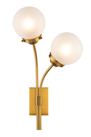 Brass White Globe Wall Lamps (2) | Liang & Eimil Opal | Oroa.com