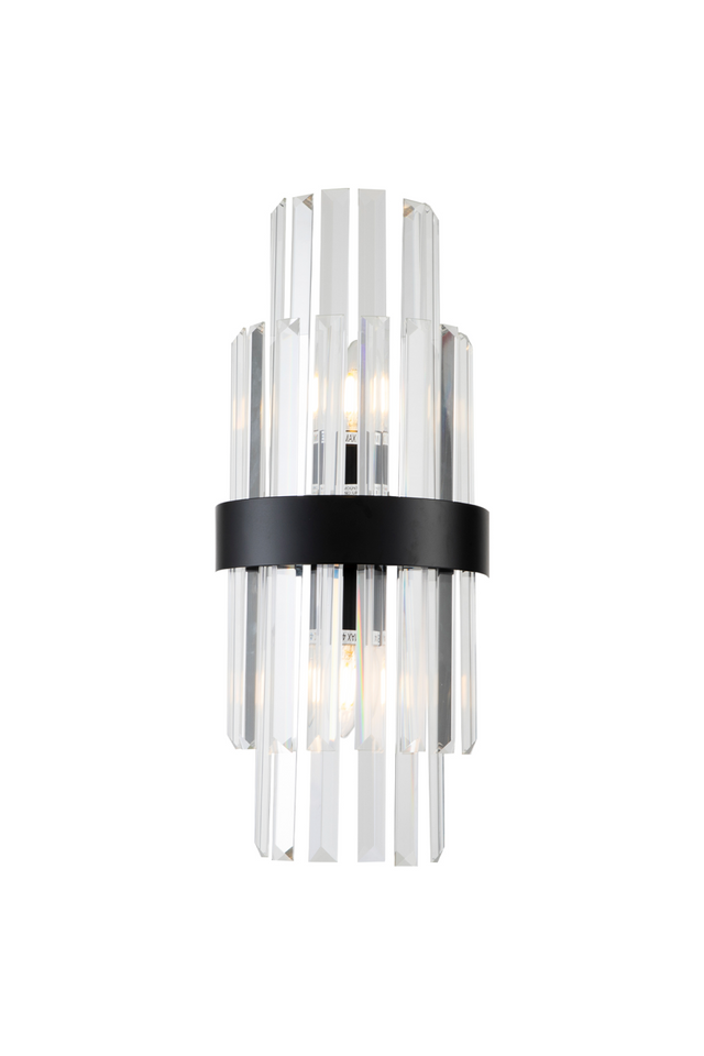 Black Metal and Glass Wall Lamp | Liang & Eimil Regency