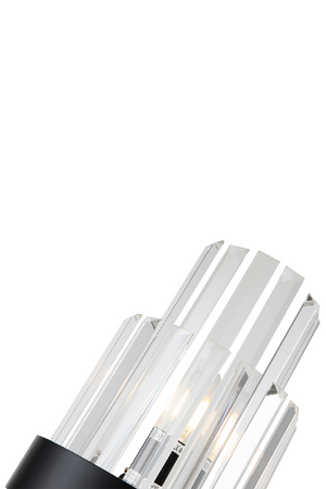 Black Metal and Glass Wall Lamp | Liang & Eimil Regency