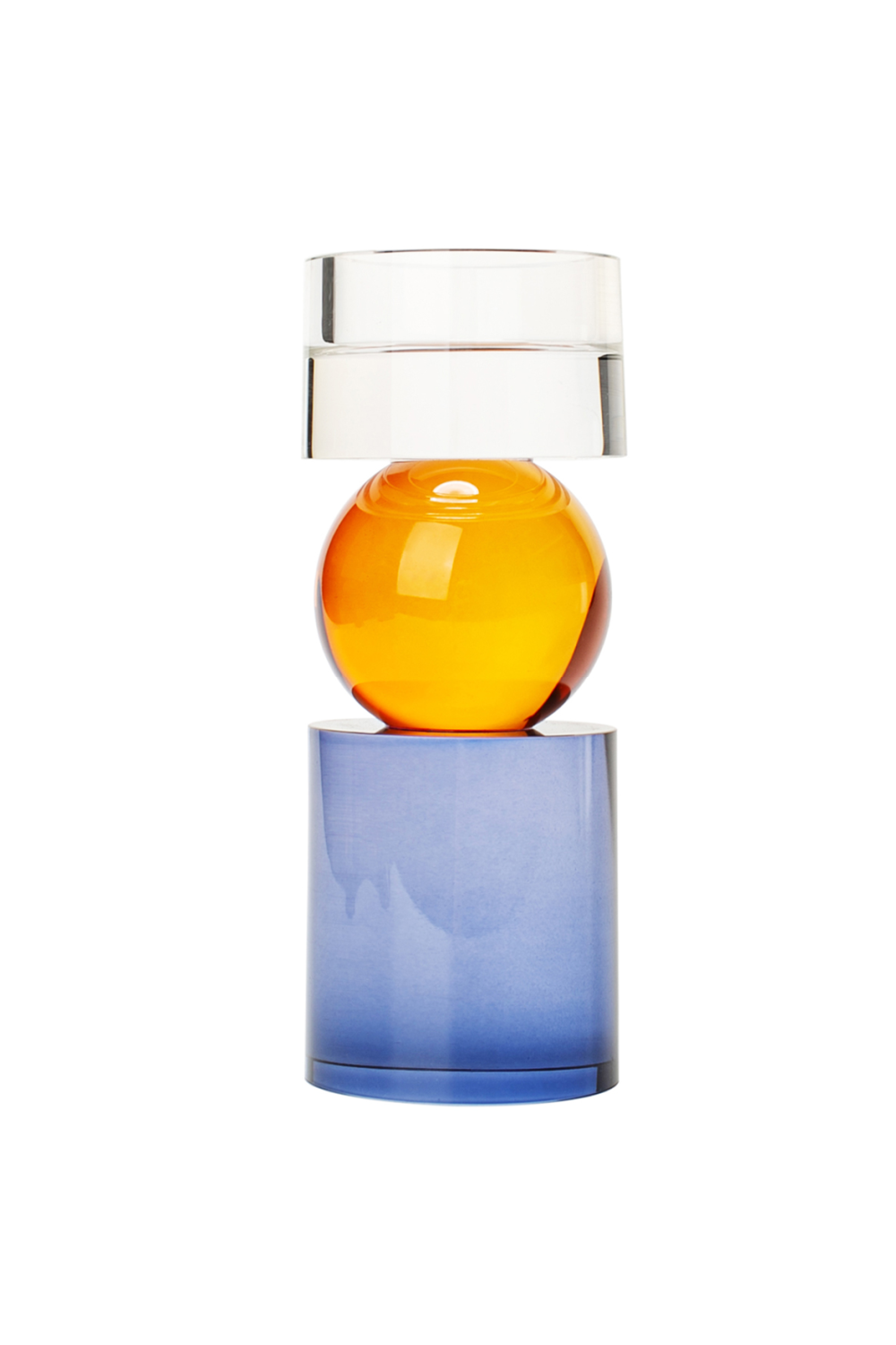 Tri-toned Translucent Glass Candleholder | Liang & Eimil A Fine Balance  | Oroa.com