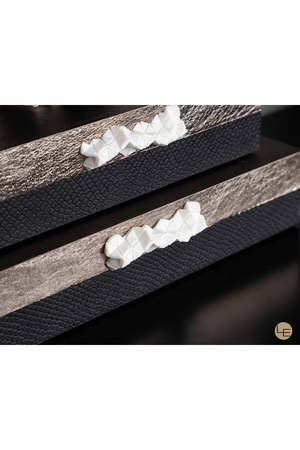 Embossed Vinyl Rectangular Box | Liang & Eimil Torque | OROA.com