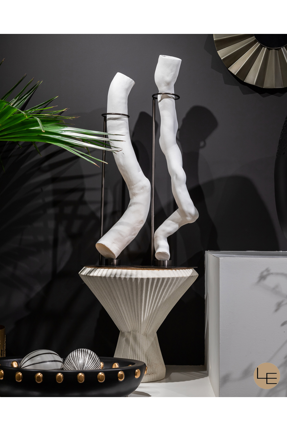 White Ceramic Driftwood Decor S | Liang & Eimil Flotte I | OROA.com