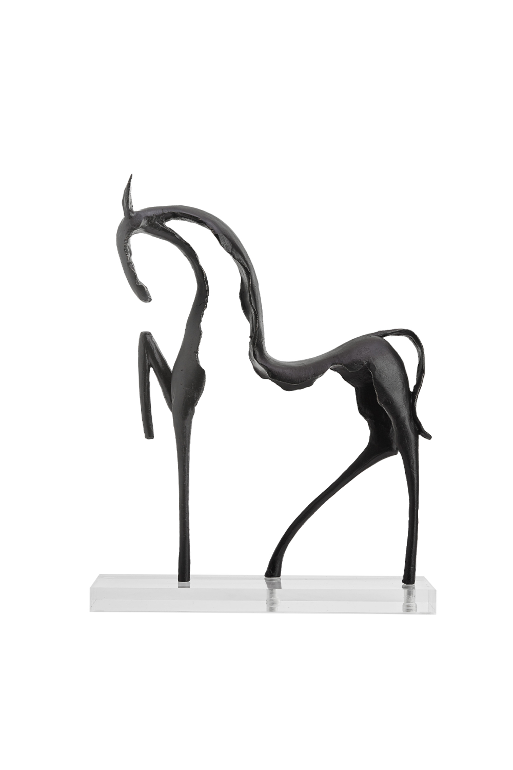 Black Horse Abstract Sculpture | Liang & Eimil Equus | OROA.com