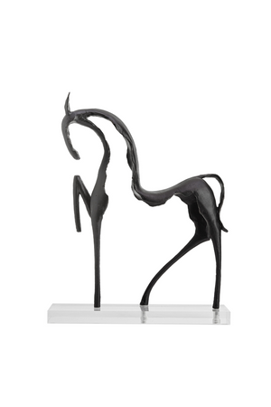Black Horse Abstract Sculpture | Liang & Eimil Equus | OROA.com