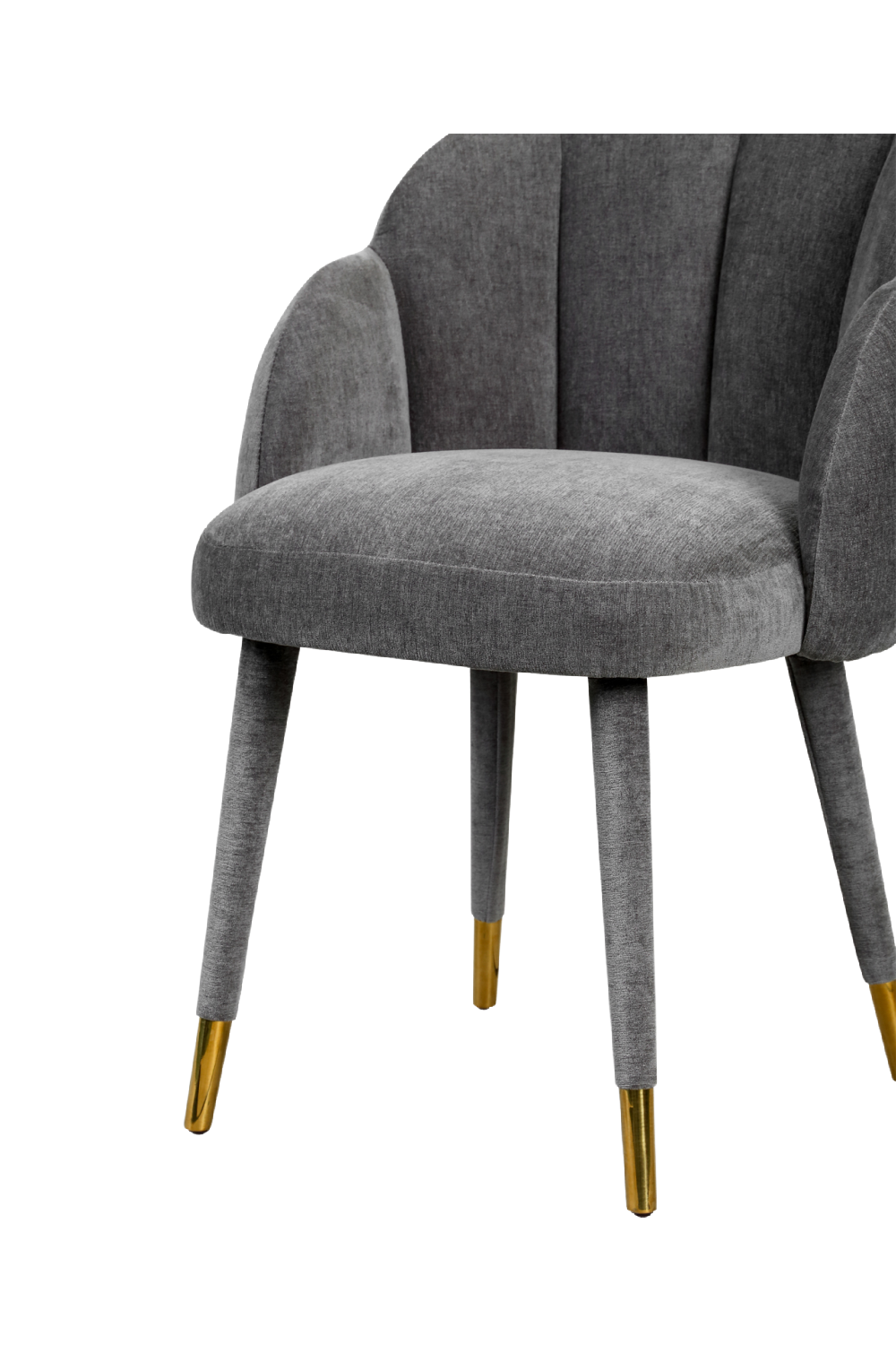 Velvet Clamshell Dining Chair | Liang & Eimil Mina | Oroa.com