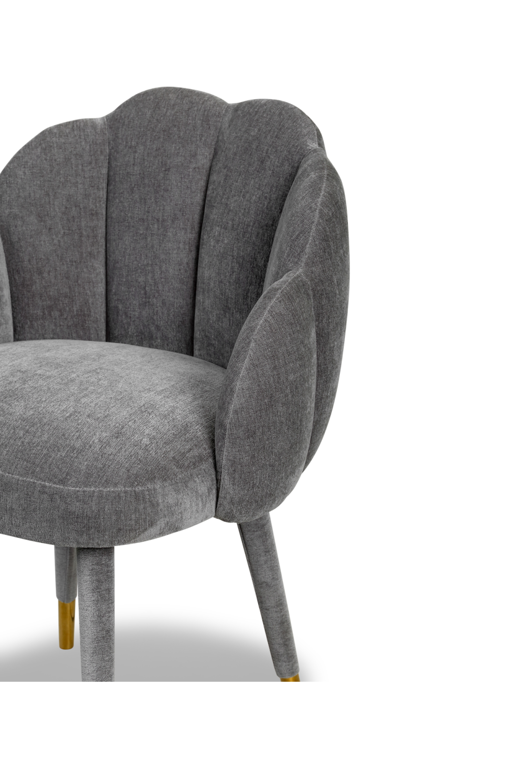 Velvet Clamshell Dining Chair | Liang & Eimil Mina | Oroa.com