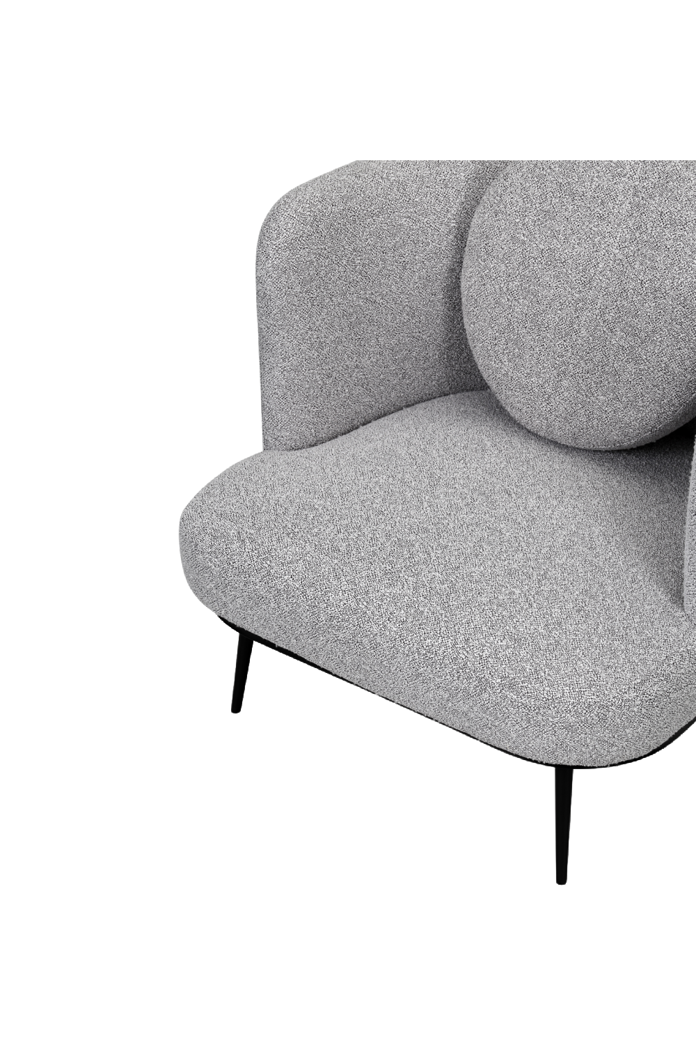 Gray Curved Occasional Chair | Liang & Eimil V Lux | Oroa.com