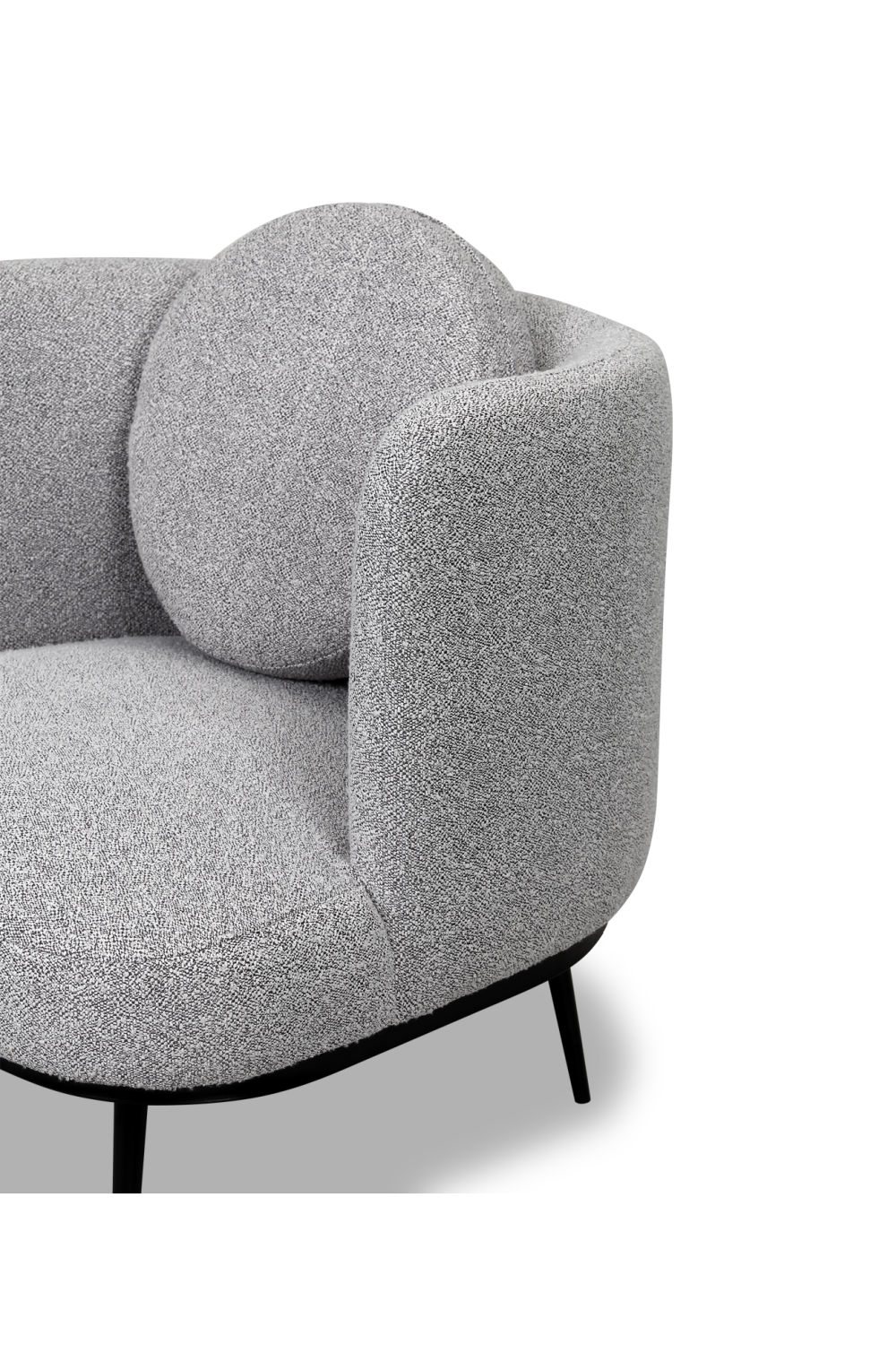 Gray Curved Occasional Chair | Liang & Eimil V Lux | Oroa.com