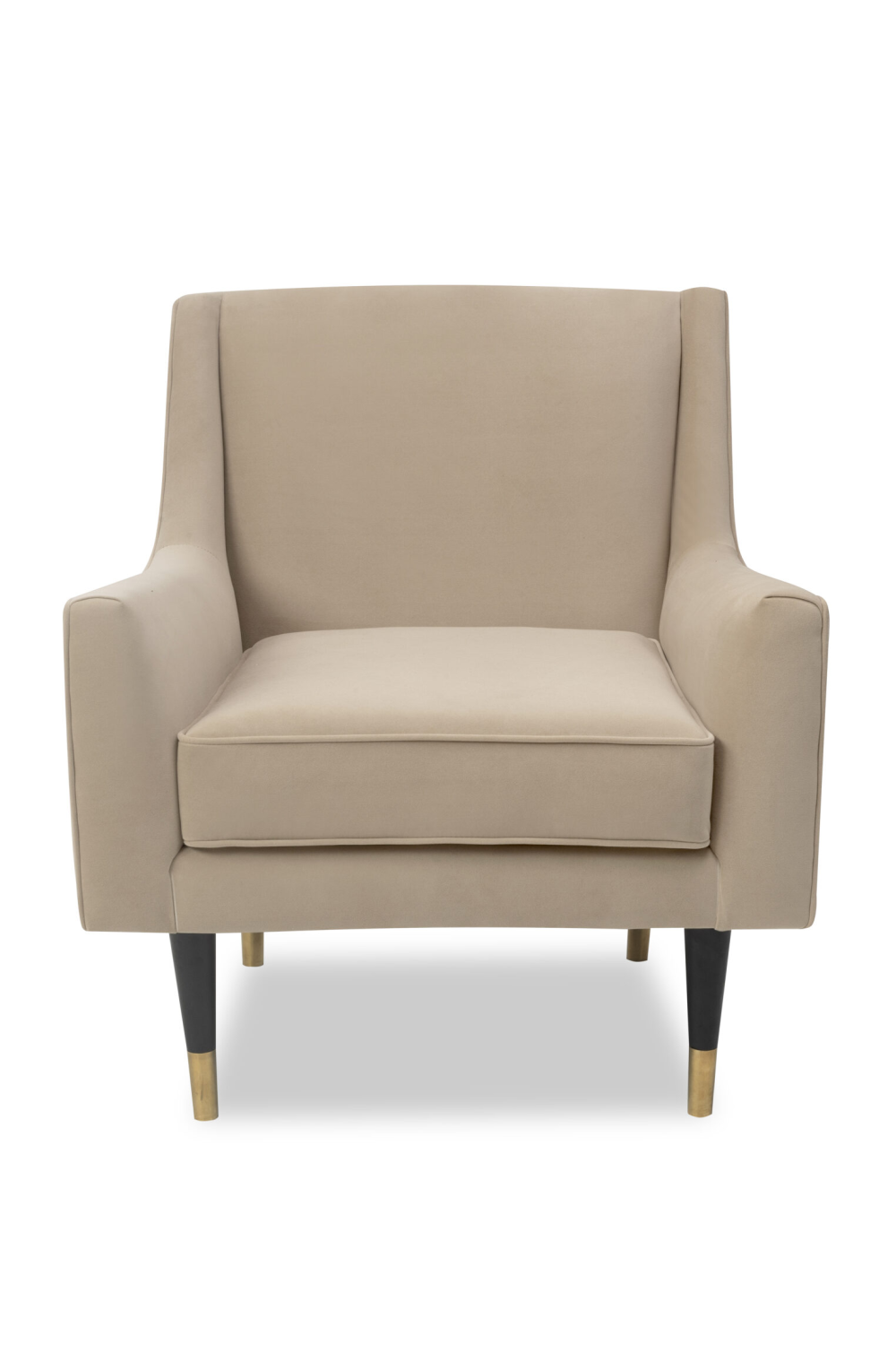 Beige Velvet Lounge Chair | Liang & Eimil Conte | Oroa.com