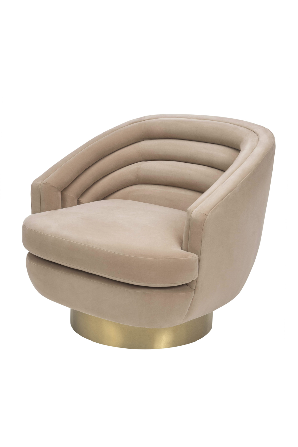 Beige Velvet Accent Chair | Liang & Eimil Wegner | Oroa.com