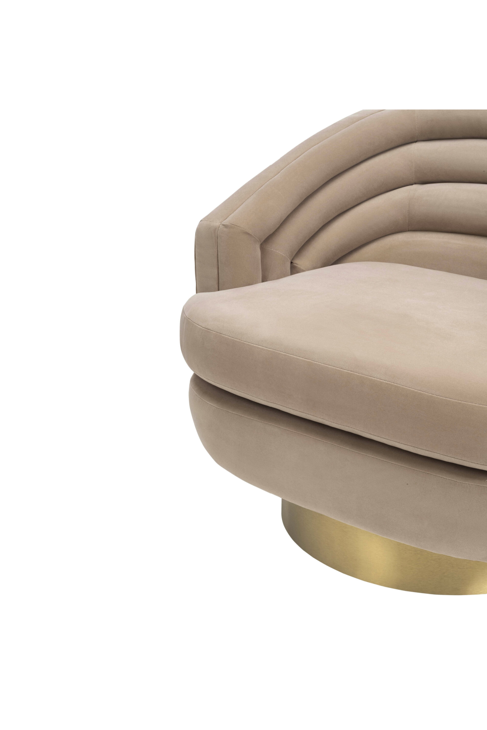 Beige Velvet Accent Chair | Liang & Eimil Wegner | Oroa.com