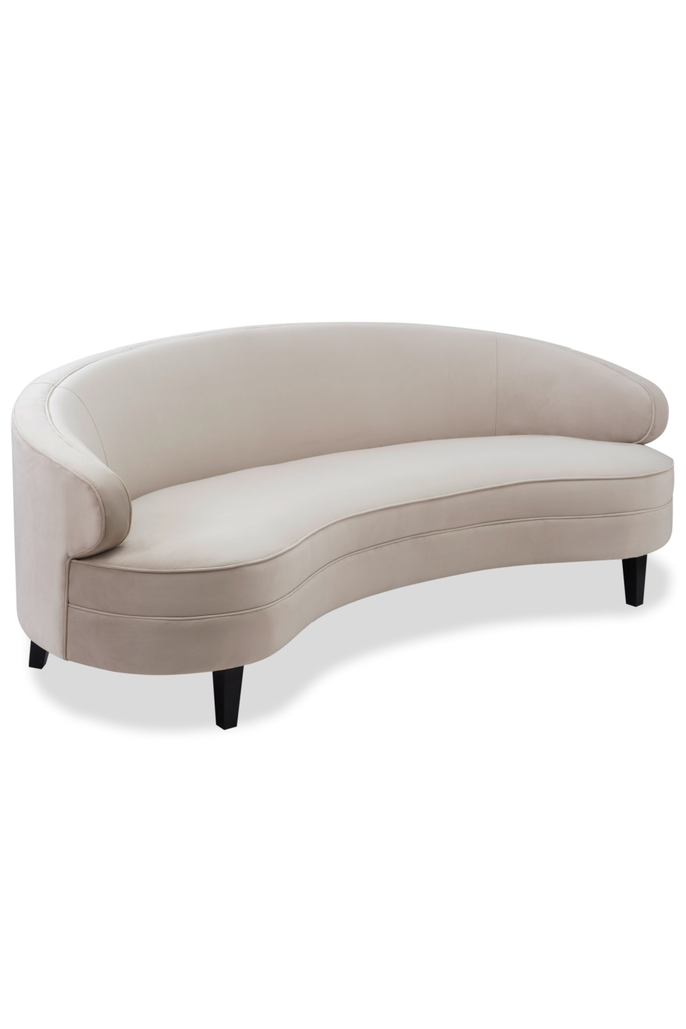Cream Velvet 3-Seater Sofa | Liang & Eimil Pimlico | Oroa.com