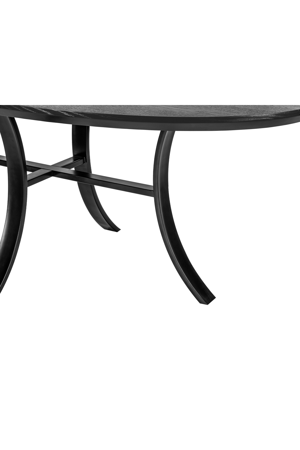 Black Wooden Oval Dining Table | Liang & Eimil Isola | Oroa.com