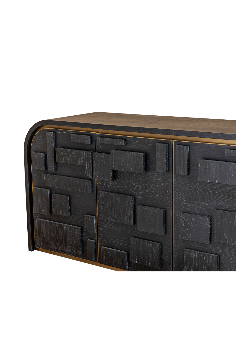 Black Ash Art Deco Sideboard | Liang & Eimil Brutalist | Oroa.com