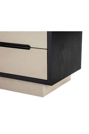 Gray Vegan Leather Bedside Table | Liang & Eimil Antara | Oroa.com