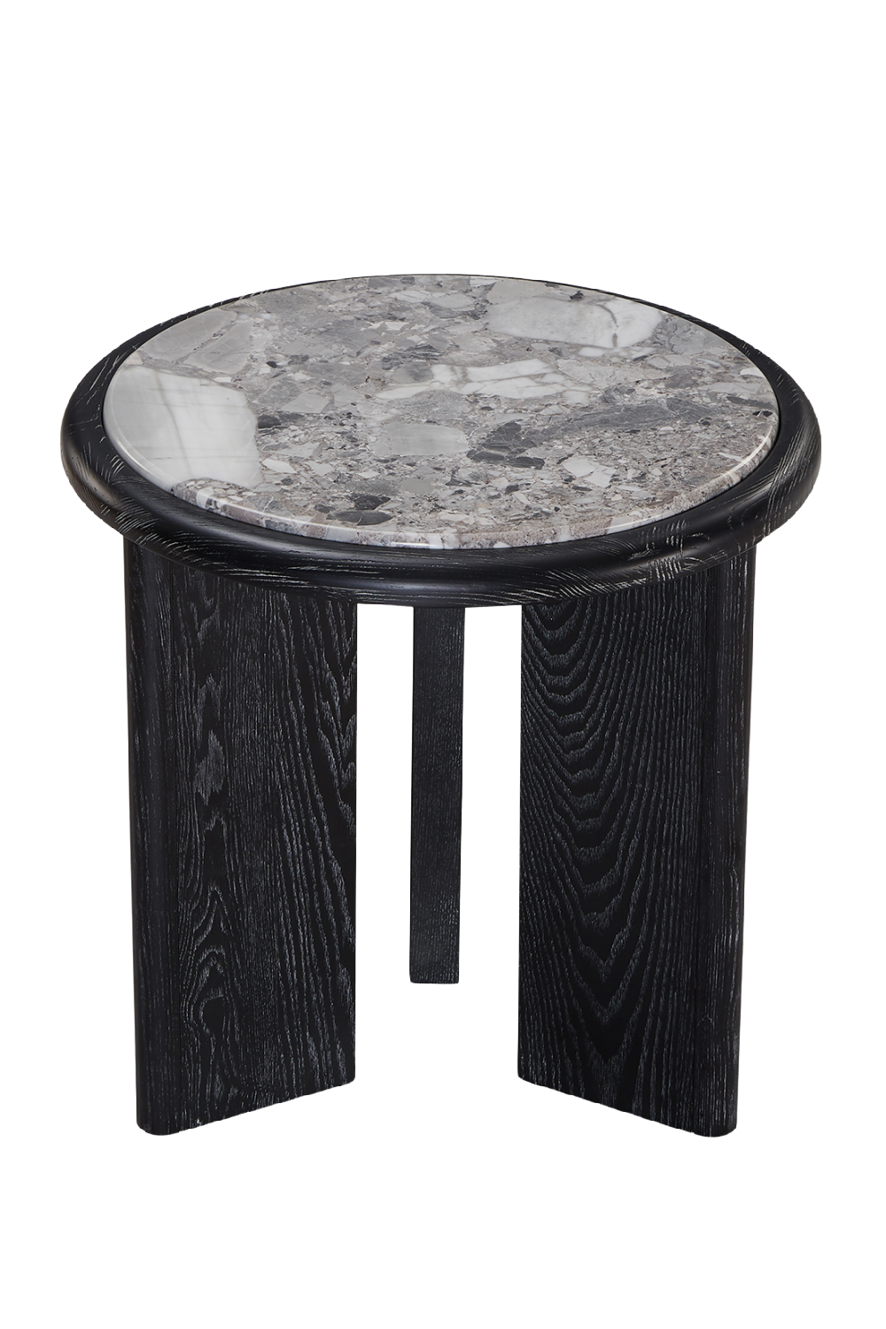 Gray Marble Round Side Table | Liang & Eimil Herman | Oroa.com