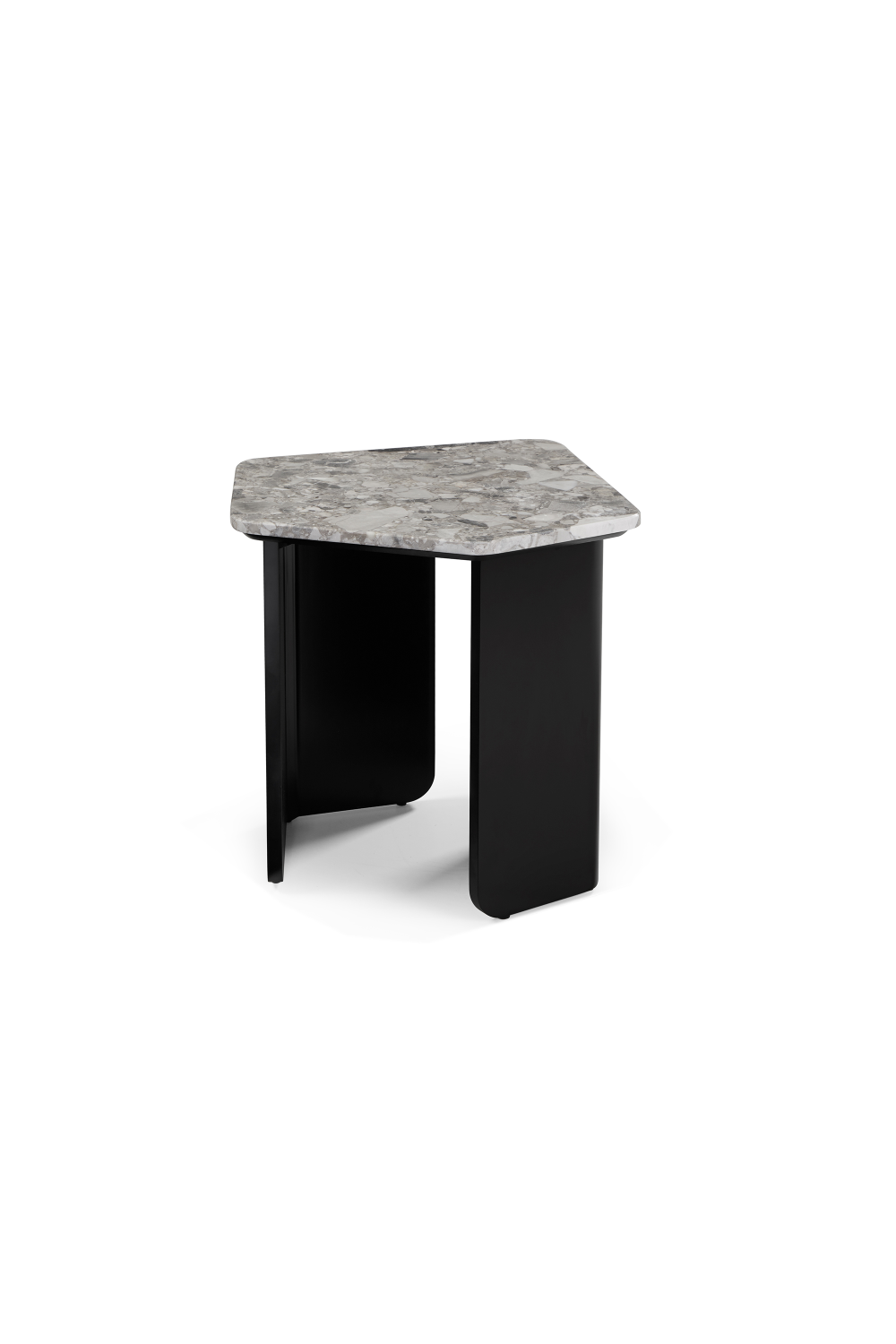 Pentagonal Marble End Table | Liang & Eimil Organic | Oroa.com