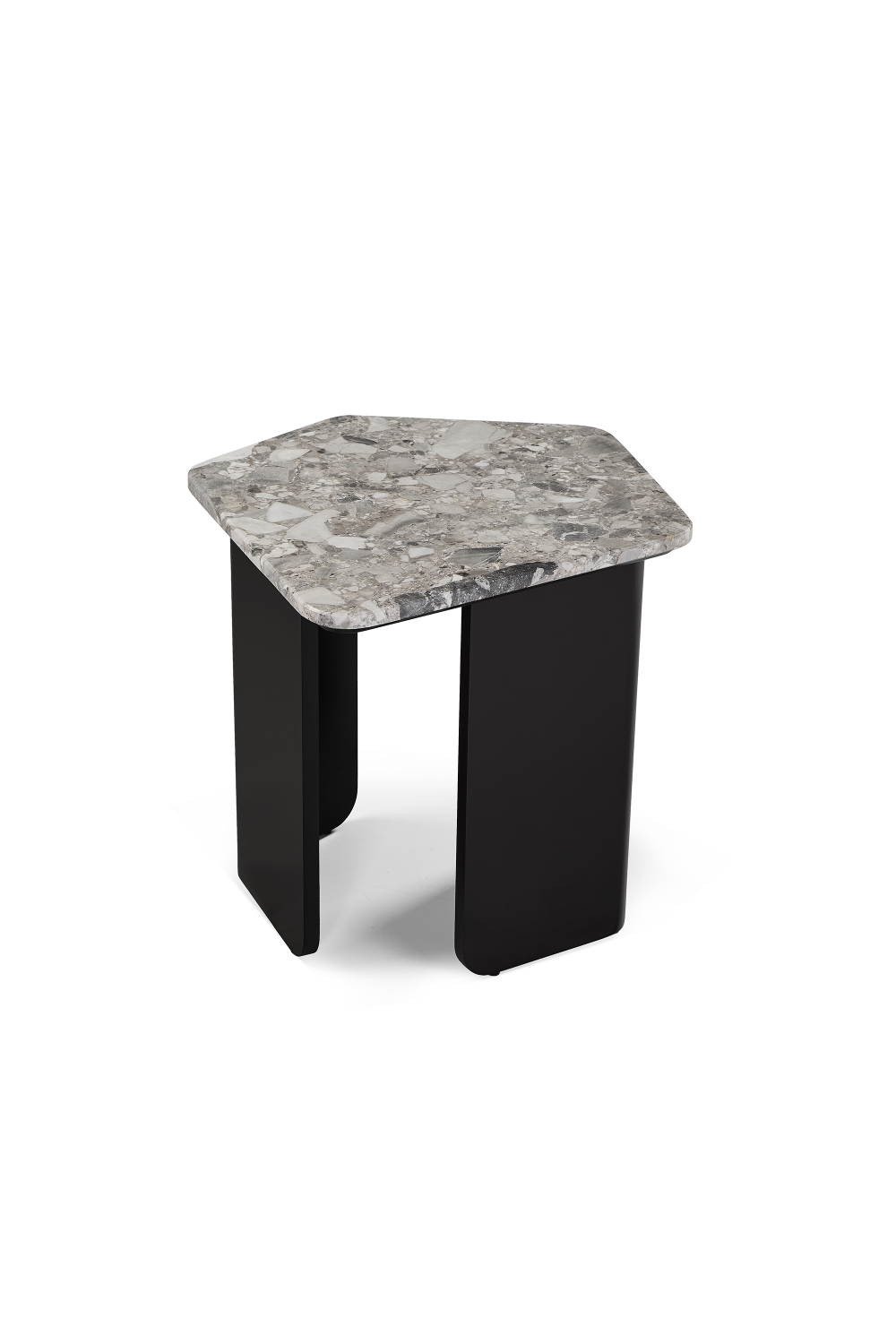 Pentagonal Marble End Table | Liang & Eimil Organic | Oroa.com