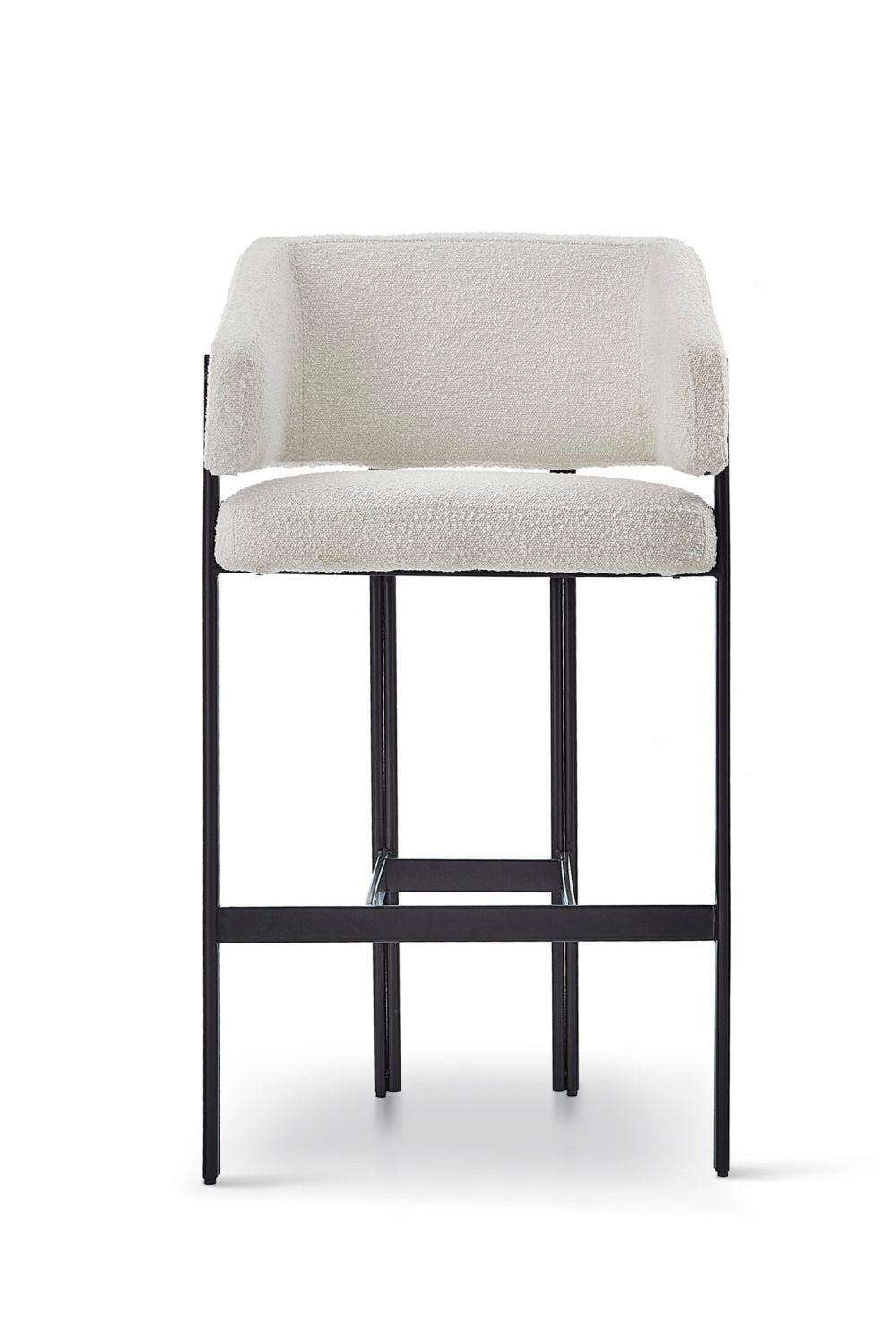 White Curved Back Bar Stool | Liang & Eimil Tatler | Oroa.com