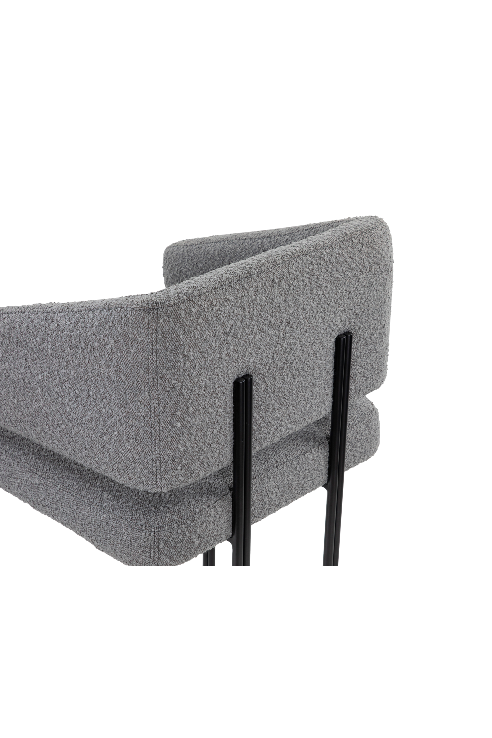Gray Bouclé Bar Stool | Liang & Eimil Tatler | OROA.com
