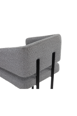 Gray Bouclé Bar Stool | Liang & Eimil Tatler | OROA.com