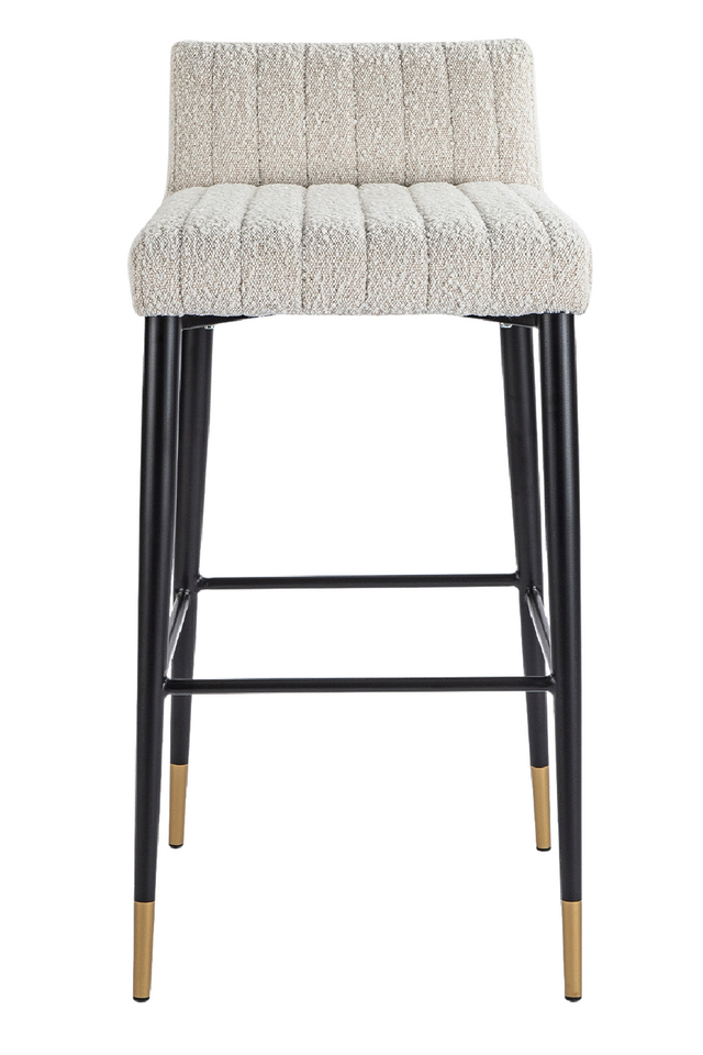White Bouclé Bar Stool | Liang & Eimil Coltrane | Oroa.com