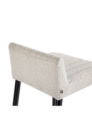 White Bouclé Bar Stool | Liang & Eimil Coltrane | Oroa.com