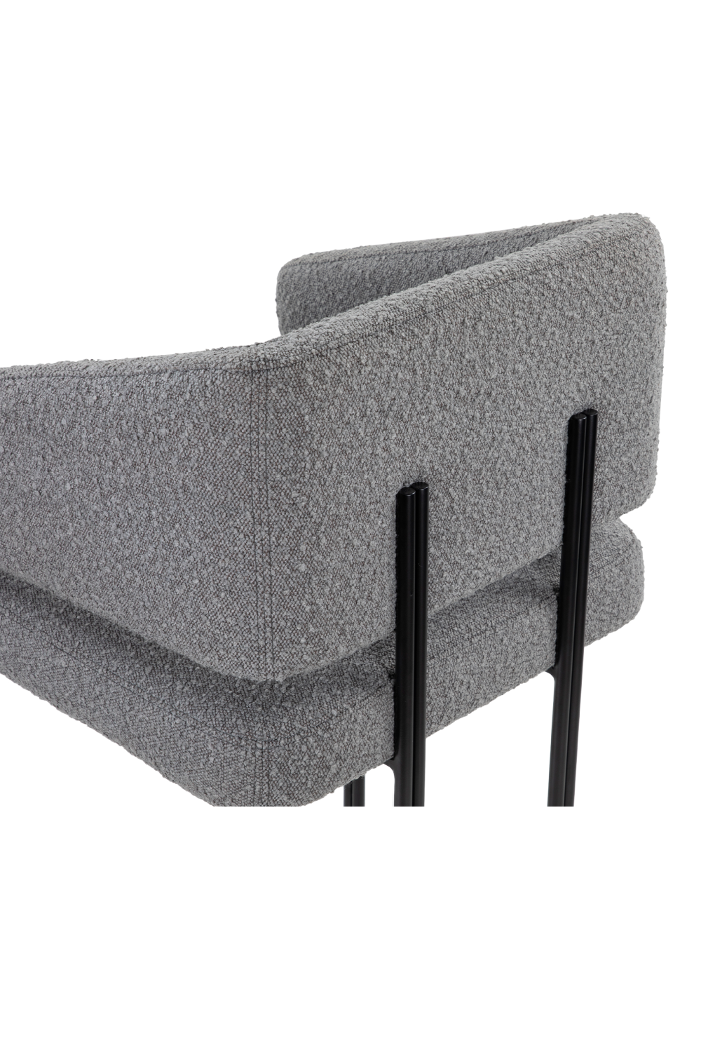 Gray Bouclé Bar Stool | Liang & Eimil Tatler | Oroa.com