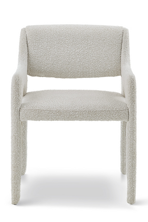 White Bouclé Dining Armchair | Liang & Eimil Godard | Oroa.com