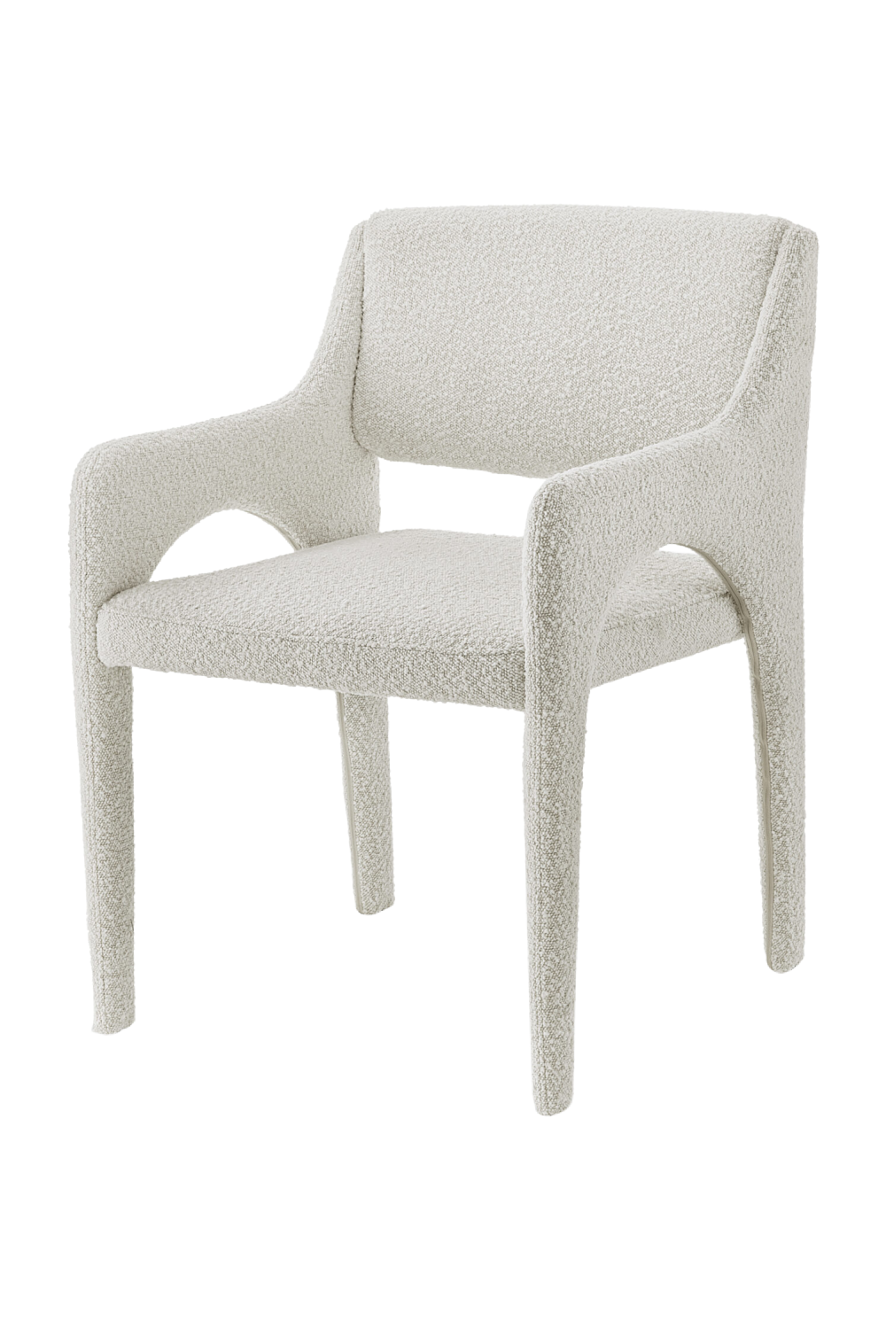 White Bouclé Dining Armchair | Liang & Eimil Godard | Oroa.com